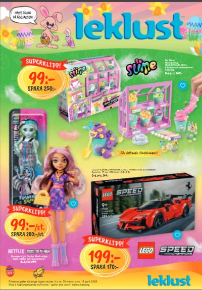 Leklust reklamblad i vecka 14 sida 1