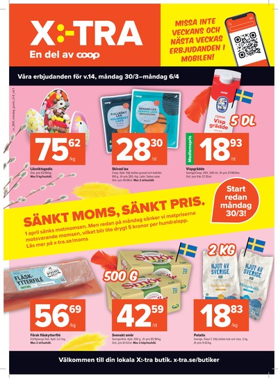 X:-tra reklamblad i vecka 14 sida 1