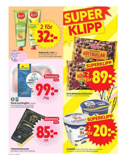 ICA Supermarket reklamblad i vecka 14 sida 2