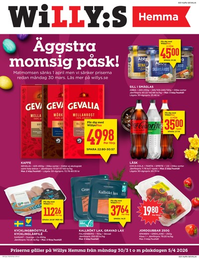 WILLY:S hemma reklamblad i vecka 14 sida 1