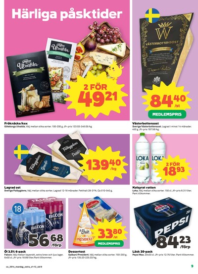 Coop reklamblad i vecka 14 sida 9