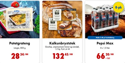 Nordby Supermarket reklamblad i vecka 14 sida 1