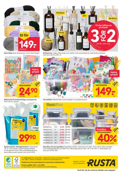 Rusta reklamblad i vecka 14 sida 16