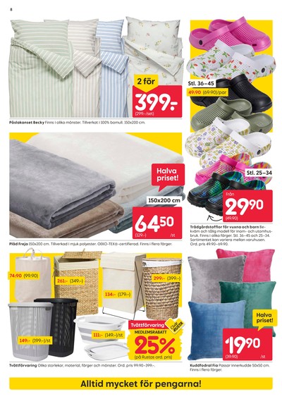 Rusta reklamblad i vecka 14 sida 8