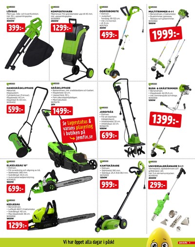 Jem & Fix reklamblad i vecka 14 sida 9