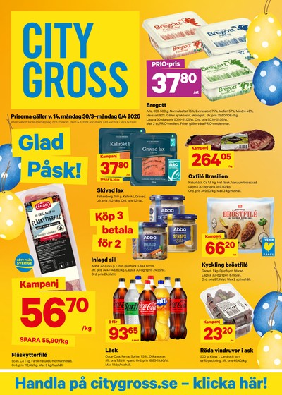 City Gross reklamblad i vecka 14 sida 3