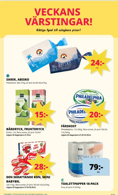 Tempo reklamblad i vecka 14 sida 8