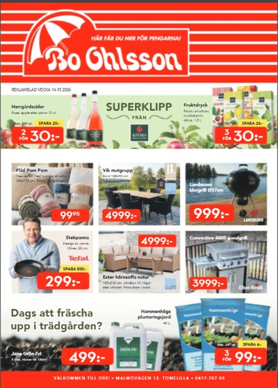 Bo Ohlsson reklamblad i vecka 14 sida 1