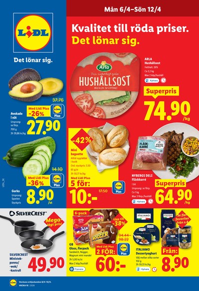 Lidl reklamblad i vecka 15 sida 1