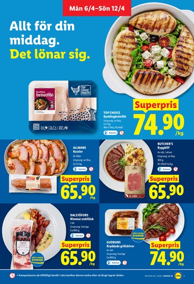 Lidl reklamblad i vecka 15 sida 3
