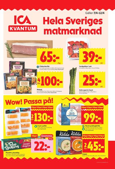ICA Kvantum reklamblad i vecka 15 sida 1