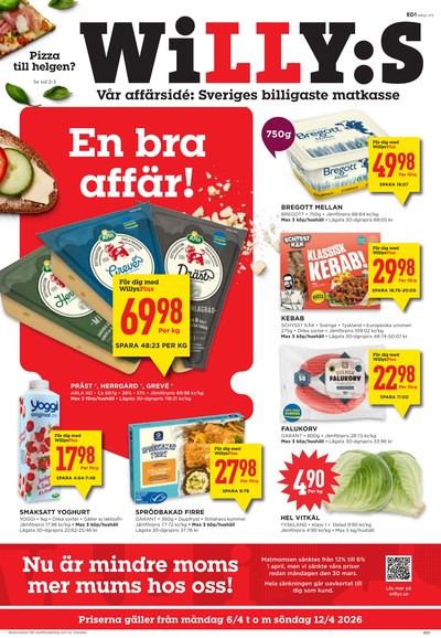 WILLY:S reklamblad i vecka 15 sida 1
