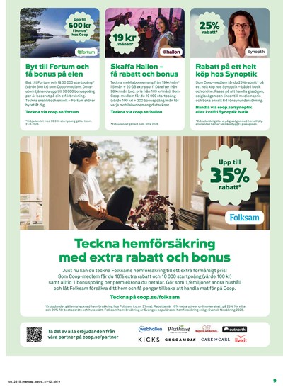 Coop reklamblad i vecka 15 sida 9