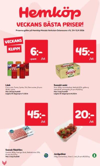 Hemköp reklamblad i vecka 15 sida 1