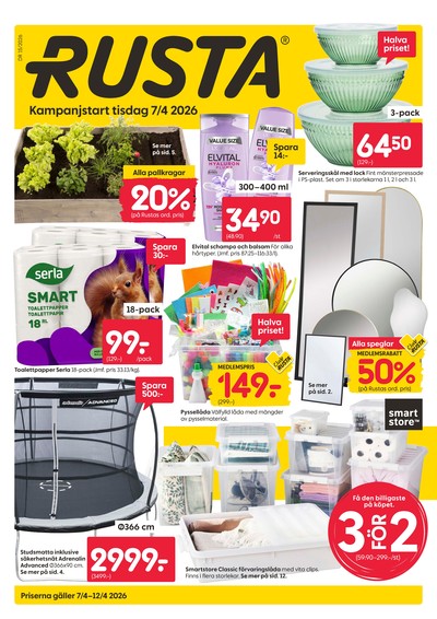 Rusta reklamblad i vecka 15 sida 1