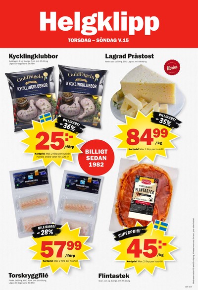 Pekås reklamblad i vecka 15 sida 8