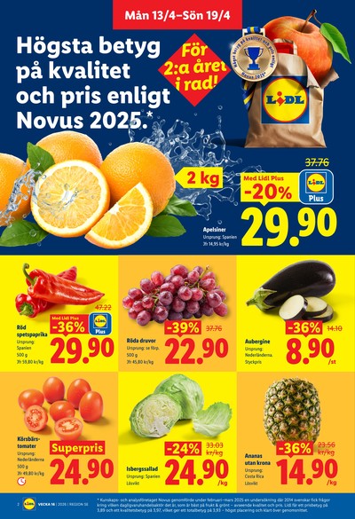 Lidl reklamblad i vecka 16 sida 2