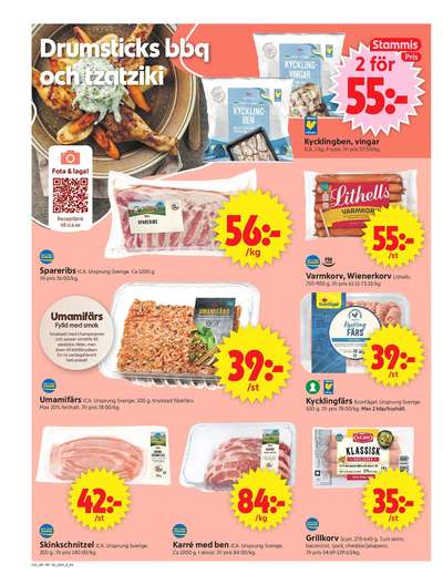 ICA Supermarket reklamblad i vecka 16 sida 4
