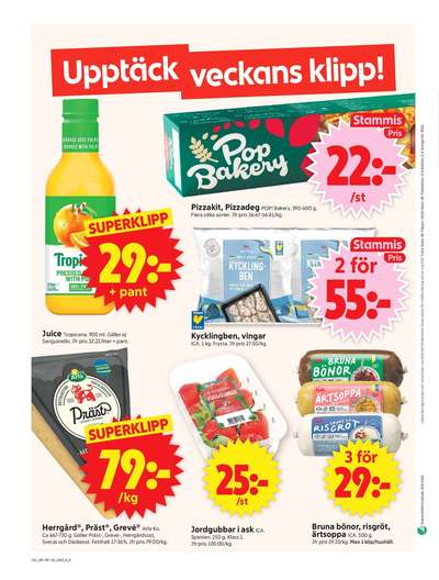 ICA Supermarket reklamblad i vecka 16 sida 10