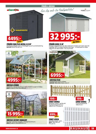 Bauhaus reklamblad i vecka 16 sida 19