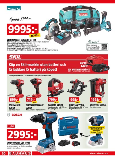 Bauhaus reklamblad i vecka 16 sida 20