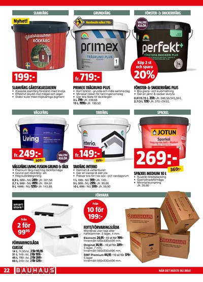 Bauhaus reklamblad i vecka 16 sida 22