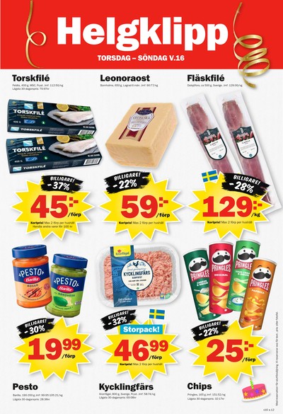Pekås reklamblad i vecka 16 sida 12