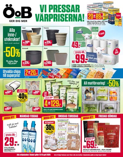 ÖoB reklamblad i vecka 16 sida 1