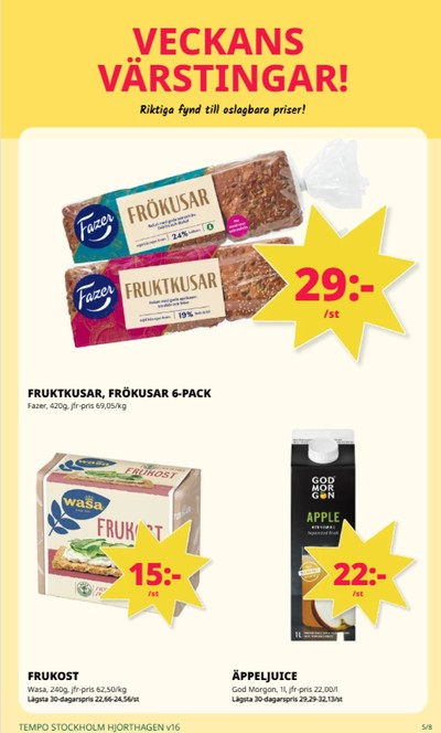 Tempo reklamblad i vecka 16 sida 5