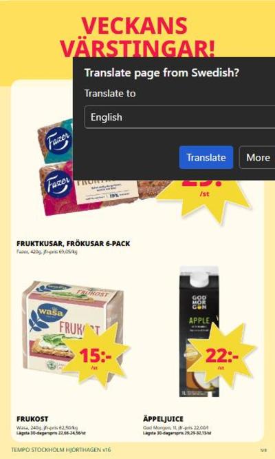 Tempo reklamblad i vecka 16 sida 5