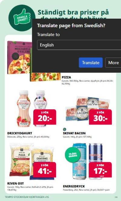 Tempo reklamblad i vecka 16 sida 7