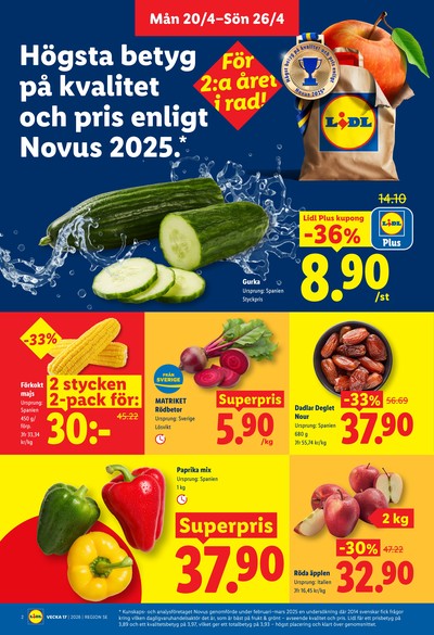 Lidl reklamblad i vecka 17 sida 2