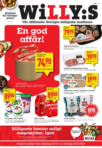 WILLY:S reklamblad i vecka 17 sida 1