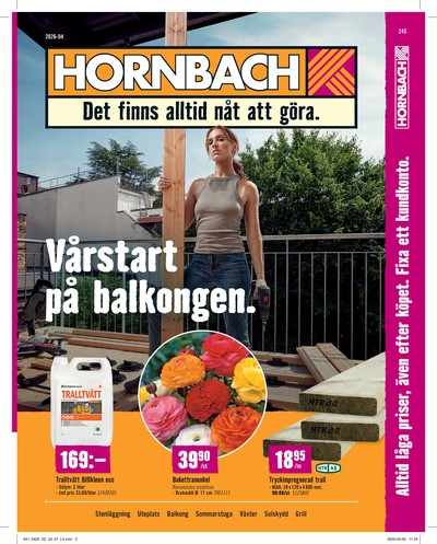 Hornbach reklamblad i vecka 17 sida 1
