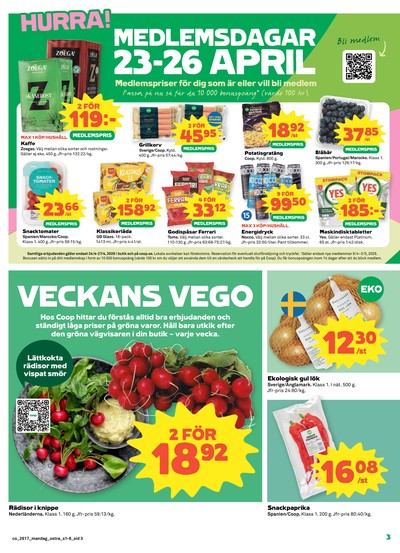 Coop reklamblad i vecka 17 sida 3