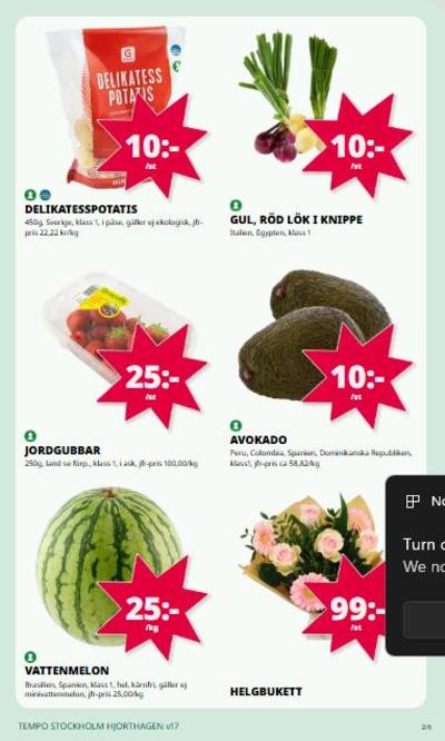 Tempo reklamblad i vecka 17 sida 2