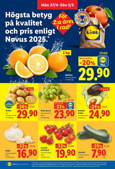 Lidl reklamblad i vecka 18 sida 2