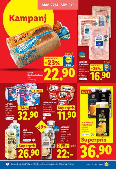 Lidl reklamblad i vecka 18 sida 5