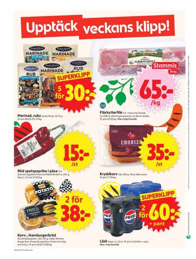 ICA Supermarket reklamblad i vecka 18 sida 10