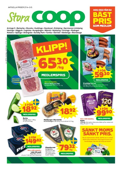 Stora Coop reklamblad i vecka 18 sida 1