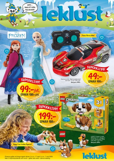 Leklust reklamblad i vecka 18 sida 1