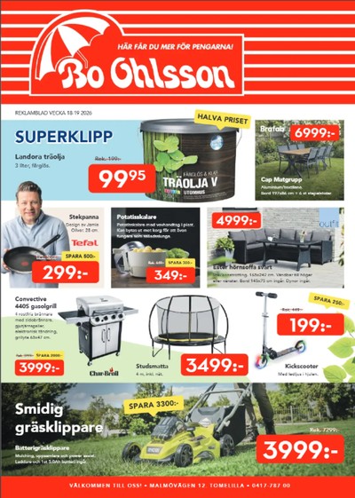 Bo Ohlsson reklamblad i vecka 18 sida 1