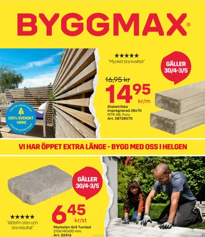 ByggMax reklamblad i vecka 18 sida 1