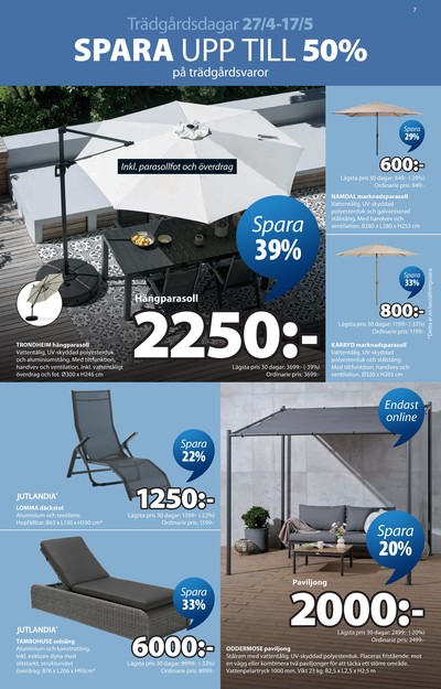 Jysk reklamblad i vecka 19 sida 8