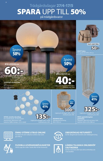 Jysk reklamblad i vecka 19 sida 9