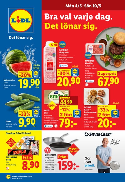 Lidl reklamblad i vecka 19 sida 1