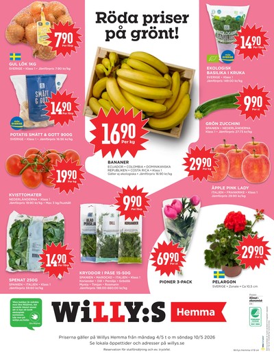 WILLY:S hemma reklamblad i vecka 19 sida 4