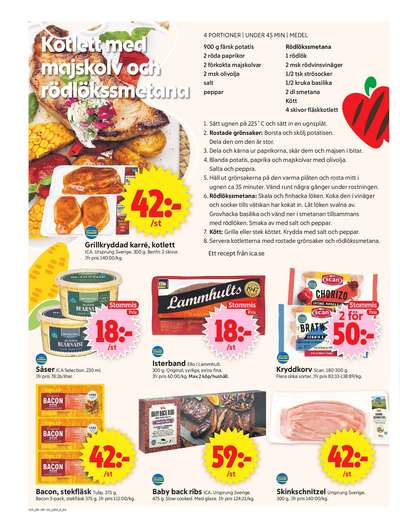 ICA Supermarket reklamblad i vecka 19 sida 4