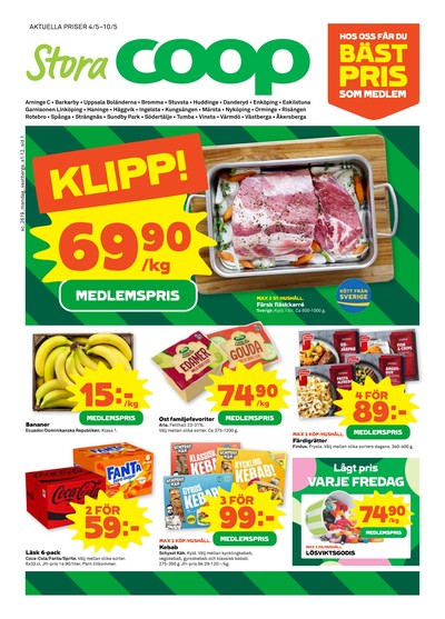 Stora Coop reklamblad i vecka 19 sida 1