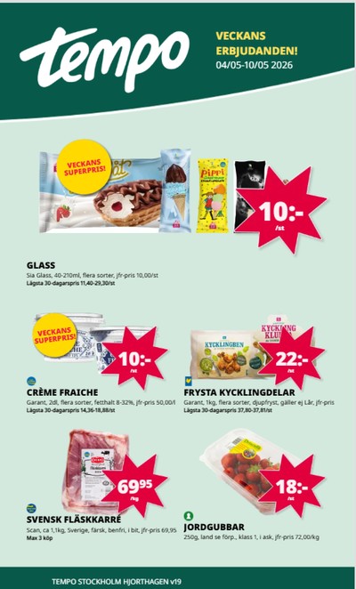 Tempo reklamblad i vecka 19 sida 1